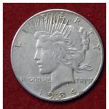 1934 S Peace Silver Dollar