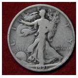 1921 Walking Liberty Silver Half Dollar