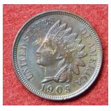 1905 Indian Head Cent - brown