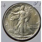 1943 Walking Liberty Silver Half Dollar Coin