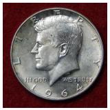 1964 D Kennedy Silver Half Dollar Coin