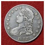 1833 Bust Silver Half Dollar Coin