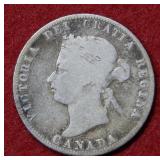 1872 Canada Silver Quarter