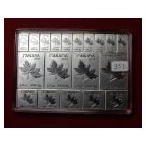 2018 Canada 2oz Silver Prepper Bar***