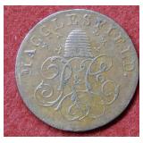 1789 Token - Magglesfield Cheshire Half Penny
