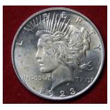 1923 D Peace Silver Dollar Coin