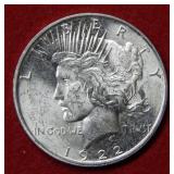 1922 D Peace Silver Dollar Coin