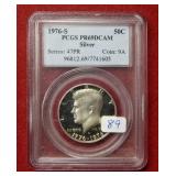 1976 S Kennedy Silver Half PCGS PR69 DCAM