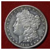 1892 CC Morgan Silver Dollar Coin