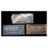 Canada $1, $5, $10 Notes