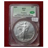 2024 Silver Eagle 1oz CAC MS70
