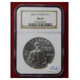 2004 P Edison Silver Dollar NGC MS69
