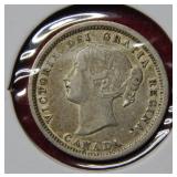 1870 Canada Five Cent Coin