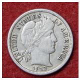 1913 Barber Silver Dime