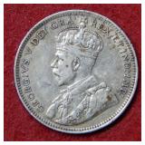 1912 Newfoundland Twenty Cent Piece - scarce