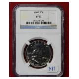 1960 Franklin Silver Half Dollar NGC PF67