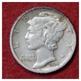 1928 D Mercury Silver Dime
