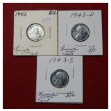 1943 PD&S Steel Cents