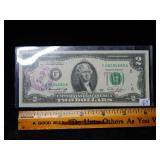 1976 $2 Note Postmarked by USPS April 13, 1978