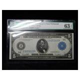 1914 Federal Reserve Note $5 PMP 63 EPQ