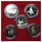 Lot of 5 US Commemorative Half Dollar Coins