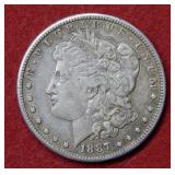 1887 S Morgan Silver Dollar