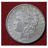 1901 Morgan Silver Dollar