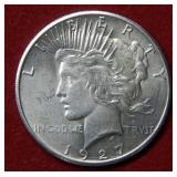 1927 Peace Silver Dollar