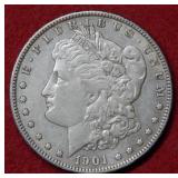 1901 S Morgan Silver Dollar Coin