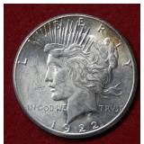 1922 S Peace Silver Dollar