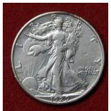 1929 D Walking Liberty Silver Half Dollar Coin