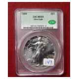1989 Silver Eagle CAC MS69