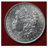 1878 REV of 1879 Morgan Silver Dollar Coin