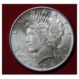 1934 D Peace Silver Dollar