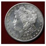 1881 S Morgan Silver Dollar