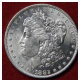 1882 O/O Morgan Silver Dollar Coin