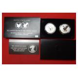 2021 Two Reverse Proof Silver Eagle Set