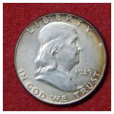 1949 Franklin Silver Half