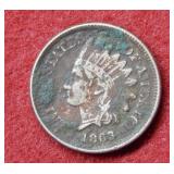 1863 Indian Head Cent - copper/nickel