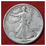 1917 D REV Walking Liberty Silver Half