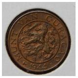 1944D Curacao Cent
