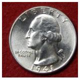 1941 Washington Silver Quarter