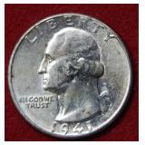 1941 Washington Silver Quarter