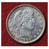 1893 O Barber Silver Quarter