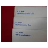 1979-1980-1981 US P&D Mint Sets