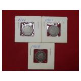 2 1901 & 1908 Liberty Head Nickels