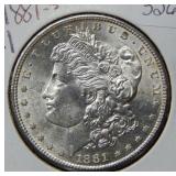 1881 S Morgan Silver Dollar Coin