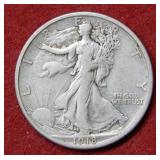 1918 S Walking Liberty Silver Half Dollar Coin