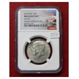 1967 Kennedy Silver Half NGC BU -Vegas Strip Hoard