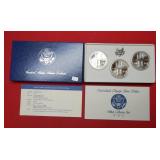 1984 PD&S UNC Olympic Silver Dollar Set